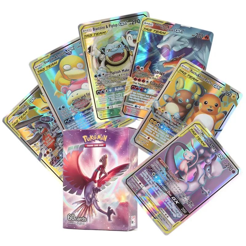 60/100Pcs English Pokemon Cards Shining MEGA GX Vmax TAG EX Vstar V Collection Cards - Maxwell shop
