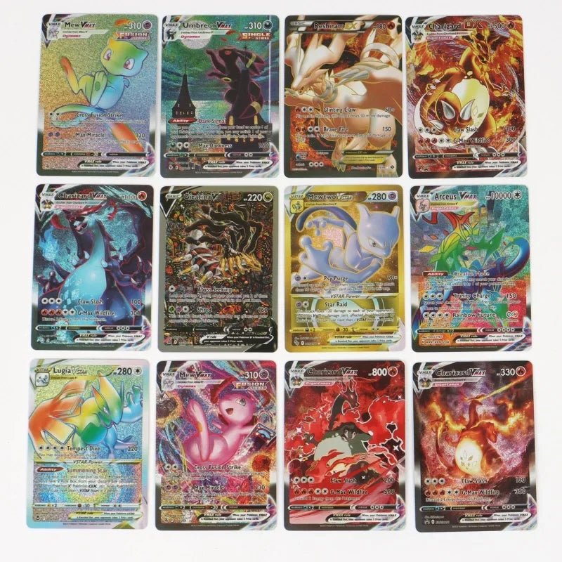 60/100Pcs English Pokemon Cards Shining MEGA GX Vmax TAG EX Vstar V Collection Cards - Maxwell shop