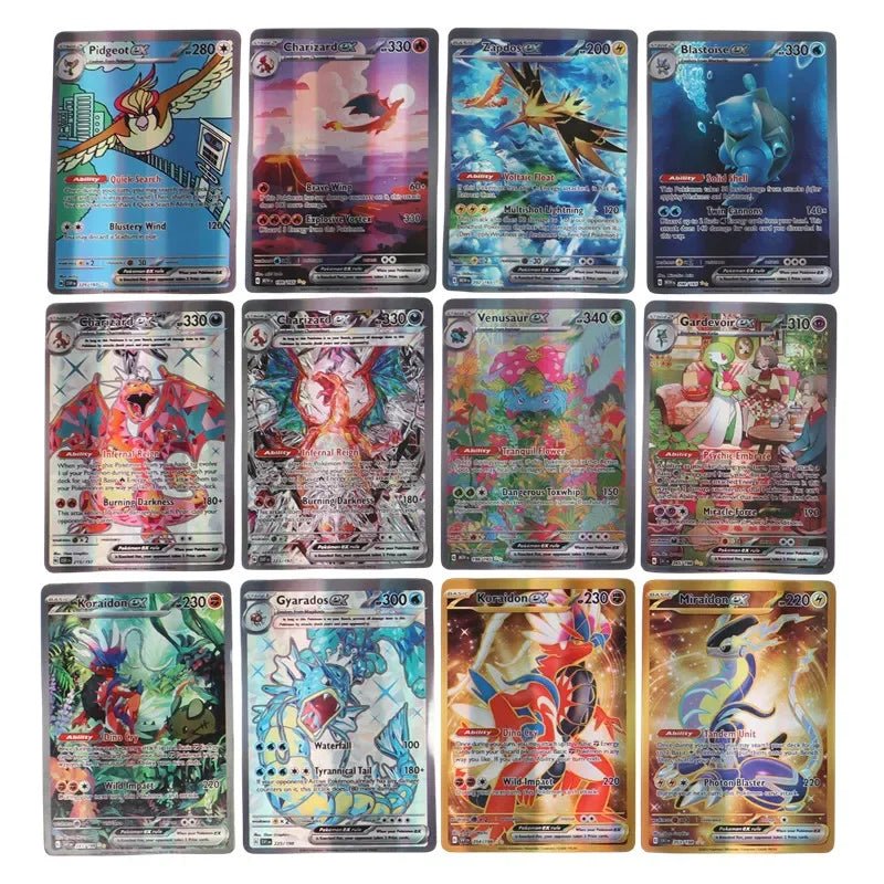 60/100Pcs English Pokemon Cards Shining MEGA GX Vmax TAG EX Vstar V Collection Cards - Maxwell shop