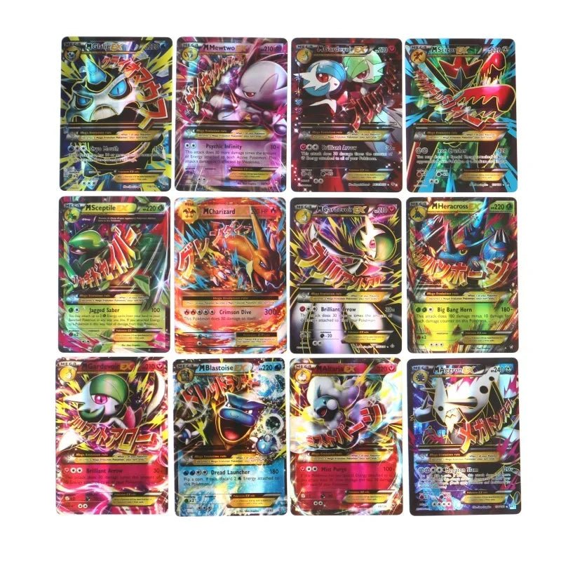60/100Pcs English Pokemon Cards Shining MEGA GX Vmax TAG EX Vstar V Collection Cards - Maxwell shop