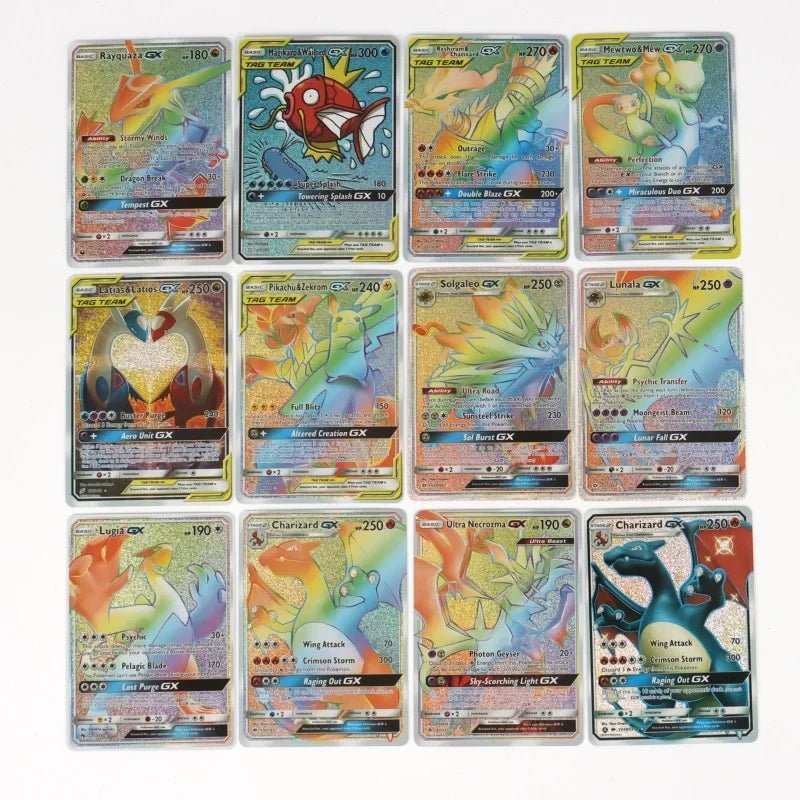 60/100Pcs English Pokemon Cards Shining MEGA GX Vmax TAG EX Vstar V Collection Cards - Maxwell shop