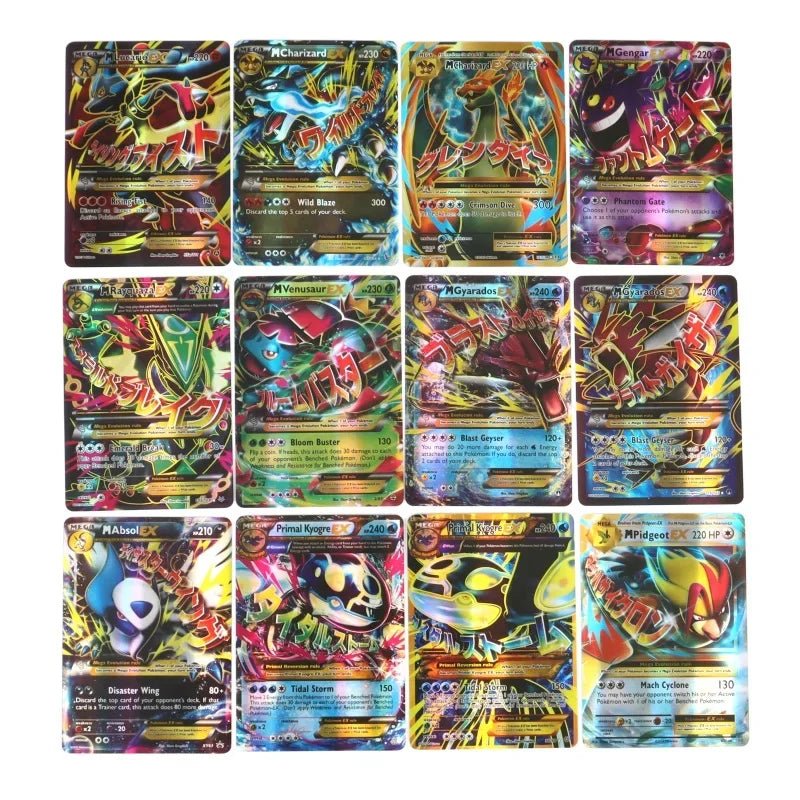 60/100Pcs English Pokemon Cards Shining MEGA GX Vmax TAG EX Vstar V Collection Cards - Maxwell shop