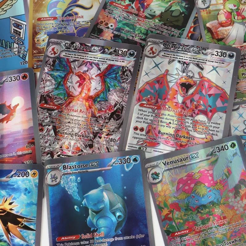 60/100Pcs English Pokemon Cards Shining MEGA GX Vmax TAG EX Vstar V Collection Cards - Maxwell shop