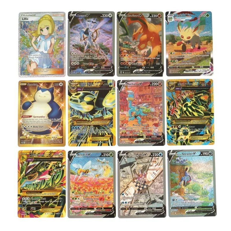 60/100Pcs English Pokemon Cards Shining MEGA GX Vmax TAG EX Vstar V Collection Cards - Maxwell shop