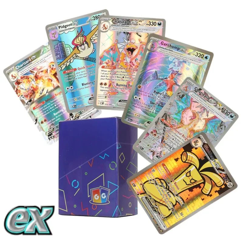 60/100Pcs English Pokemon Cards Shining MEGA GX Vmax TAG EX Vstar V Collection Cards - Maxwell shop