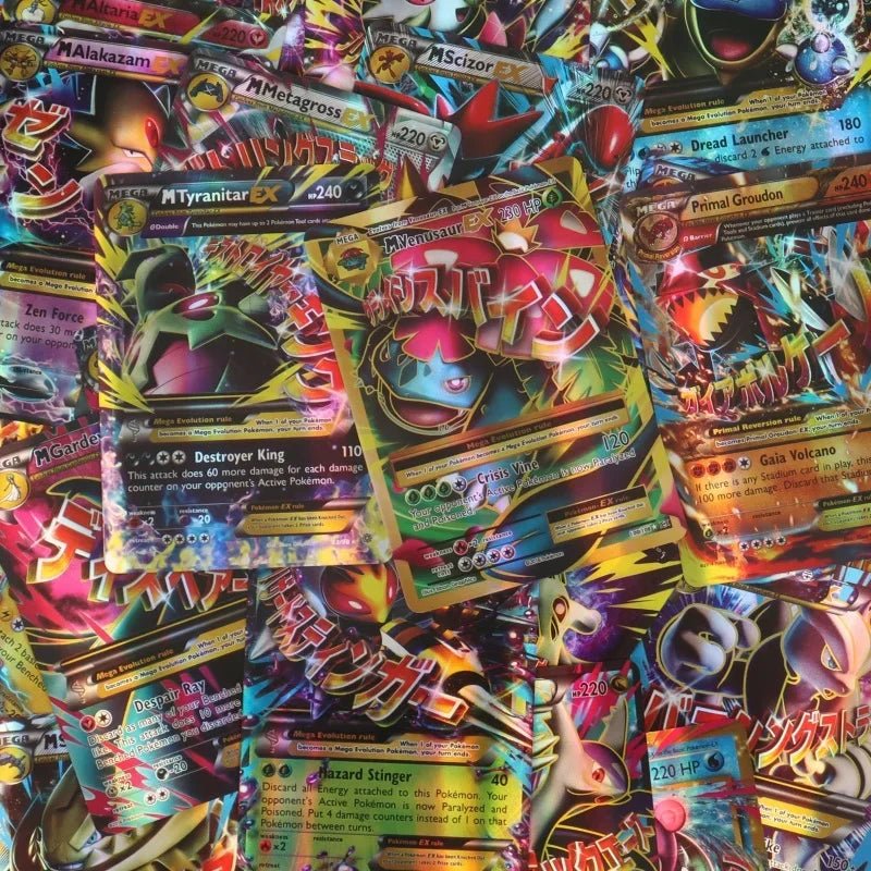 60/100Pcs English Pokemon Cards Shining MEGA GX Vmax TAG EX Vstar V Collection Cards - Maxwell shop