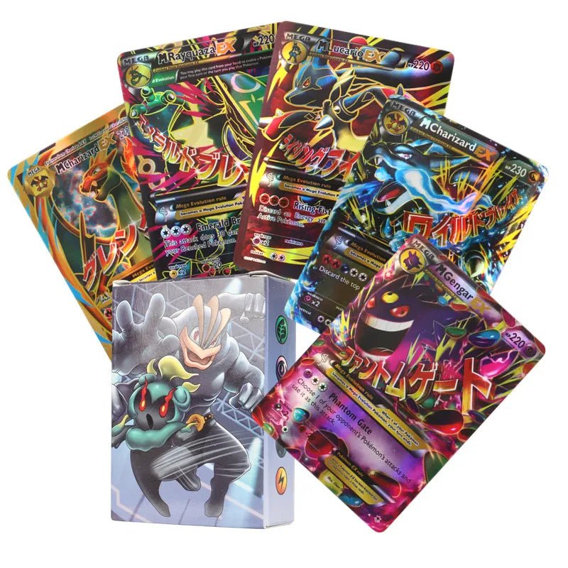 60/100Pcs English Pokemon Cards Shining MEGA GX Vmax TAG EX Vstar V Collection Cards - Maxwell shop