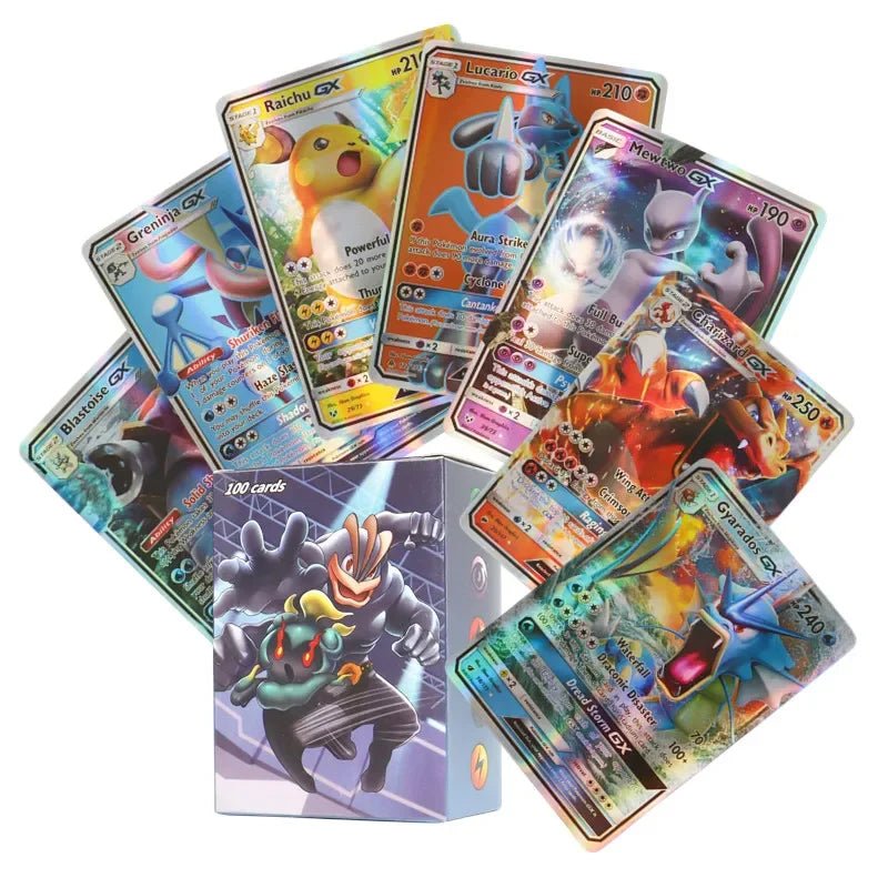 60/100Pcs English Pokemon Cards Shining MEGA GX Vmax TAG EX Vstar V Collection Cards - Maxwell shop