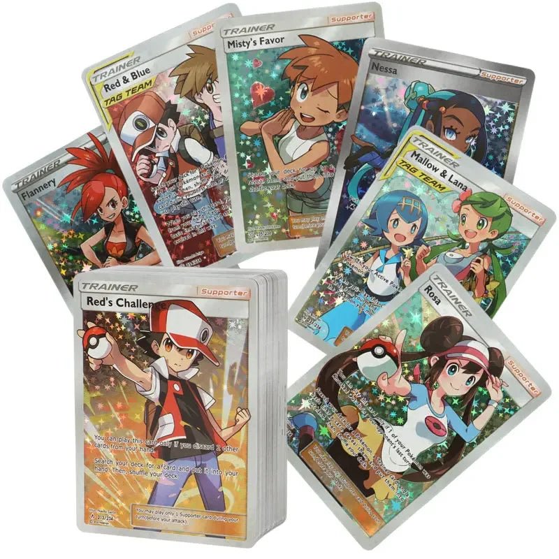 60/100Pcs English Pokemon Cards Shining MEGA GX Vmax TAG EX Vstar V Collection Cards - Maxwell shop