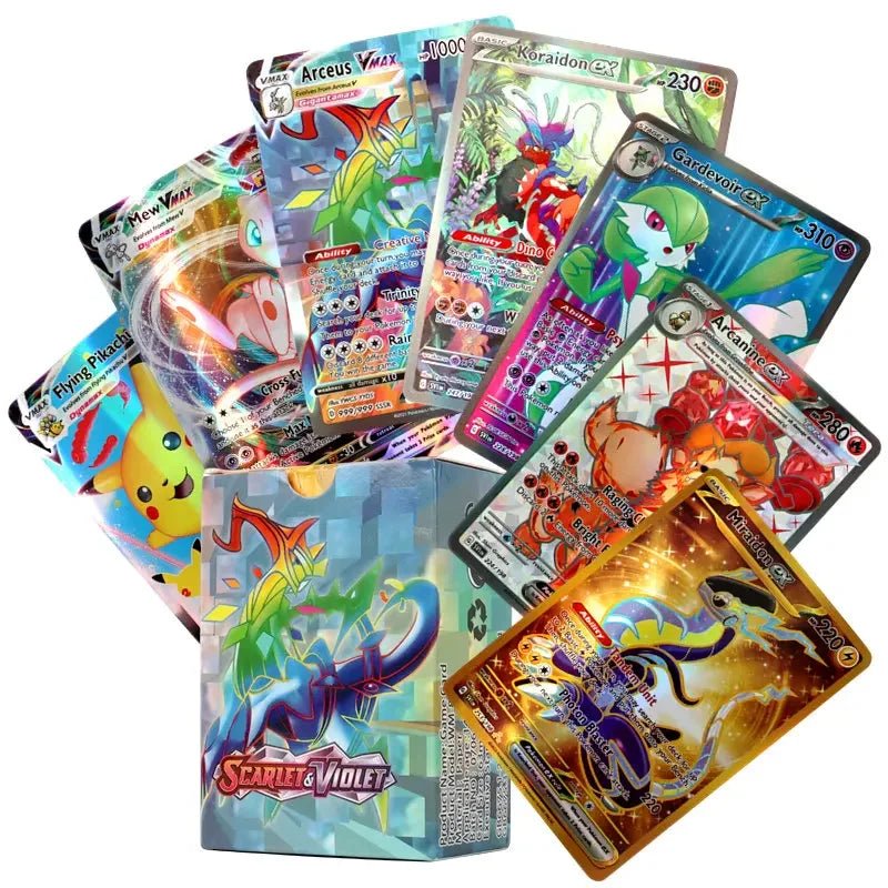 60/100Pcs English Pokemon Cards Shining MEGA GX Vmax TAG EX Vstar V Collection Cards - Maxwell shop