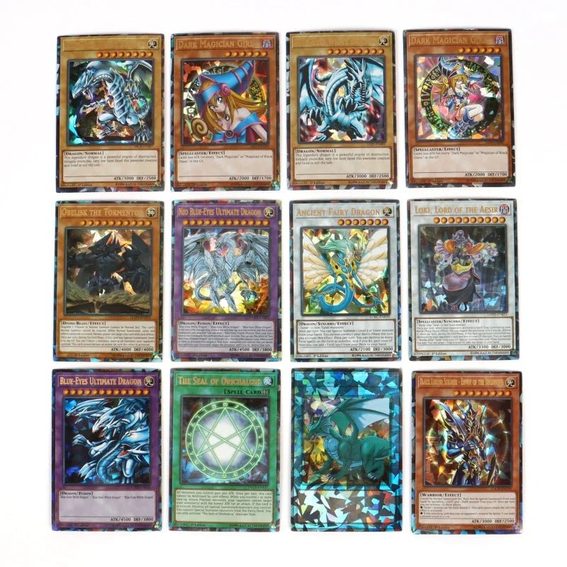 72PCS Yugioh Cards with Tin Box Yu Gi Oh Card Holographic English Version Golden duel - Maxwell shop