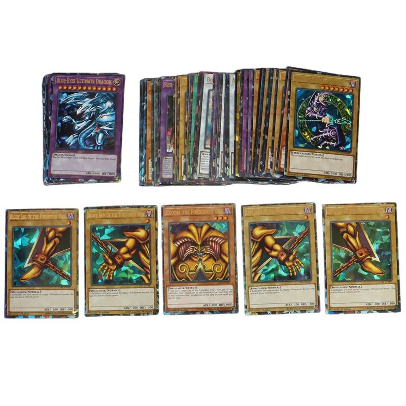 72PCS Yugioh Cards with Tin Box Yu Gi Oh Card Holographic English Version Golden duel - Maxwell shop