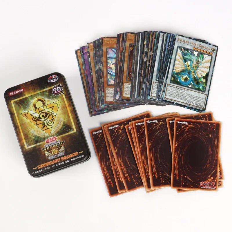 72PCS Yugioh Cards with Tin Box Yu Gi Oh Card Holographic English Version Golden duel - Maxwell shop