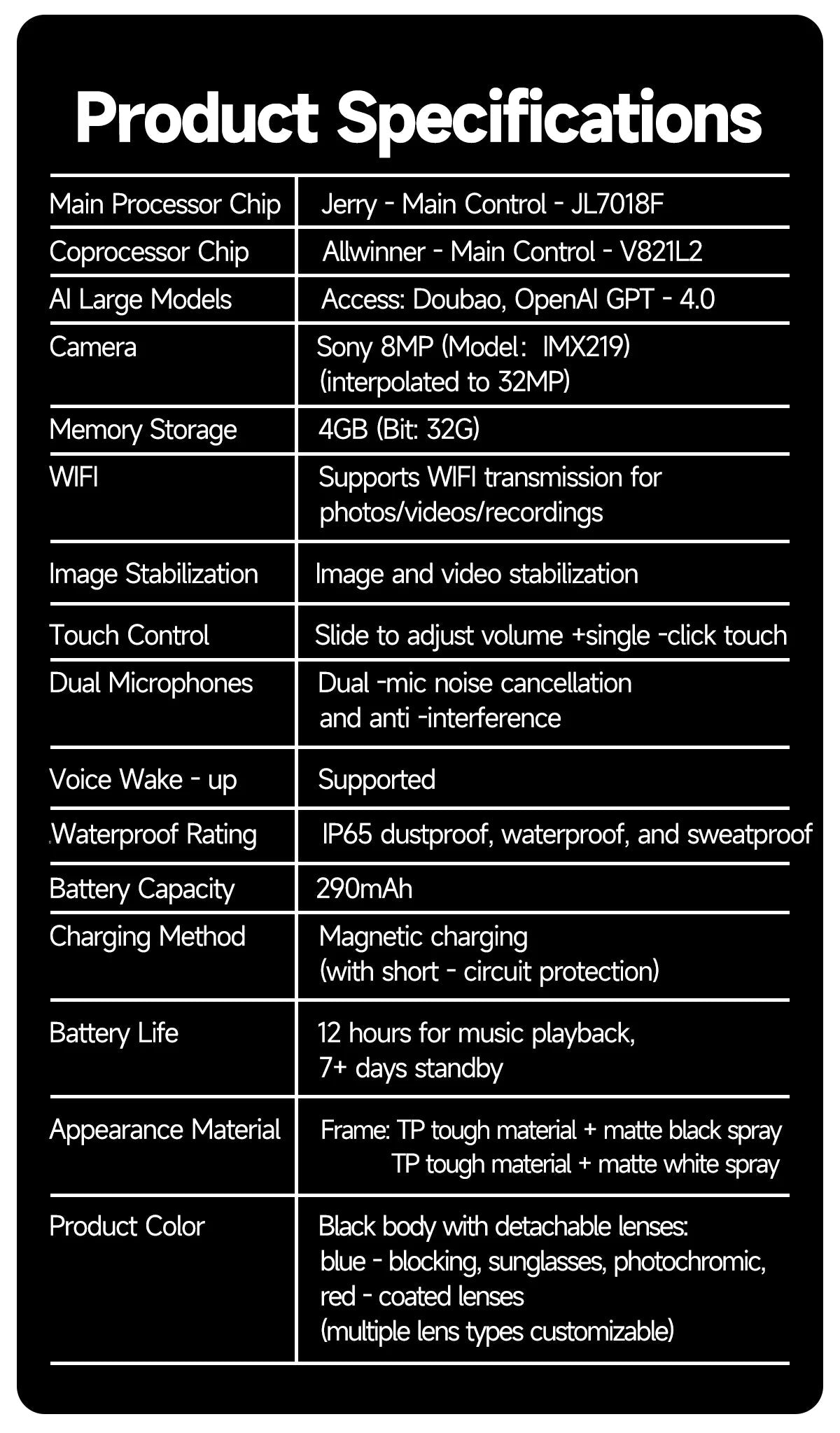 800W Camera AI Glasses Men Color-Changing Smart Translation Glasses smart Sunglasses - Maxwell shop