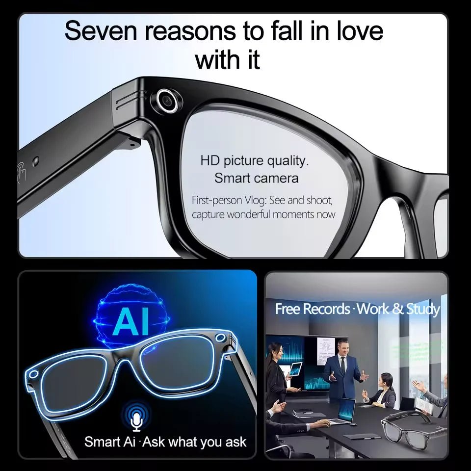 800W Camera AI Glasses Men Color-Changing Smart Translation Glasses smart Sunglasses - Maxwell shop