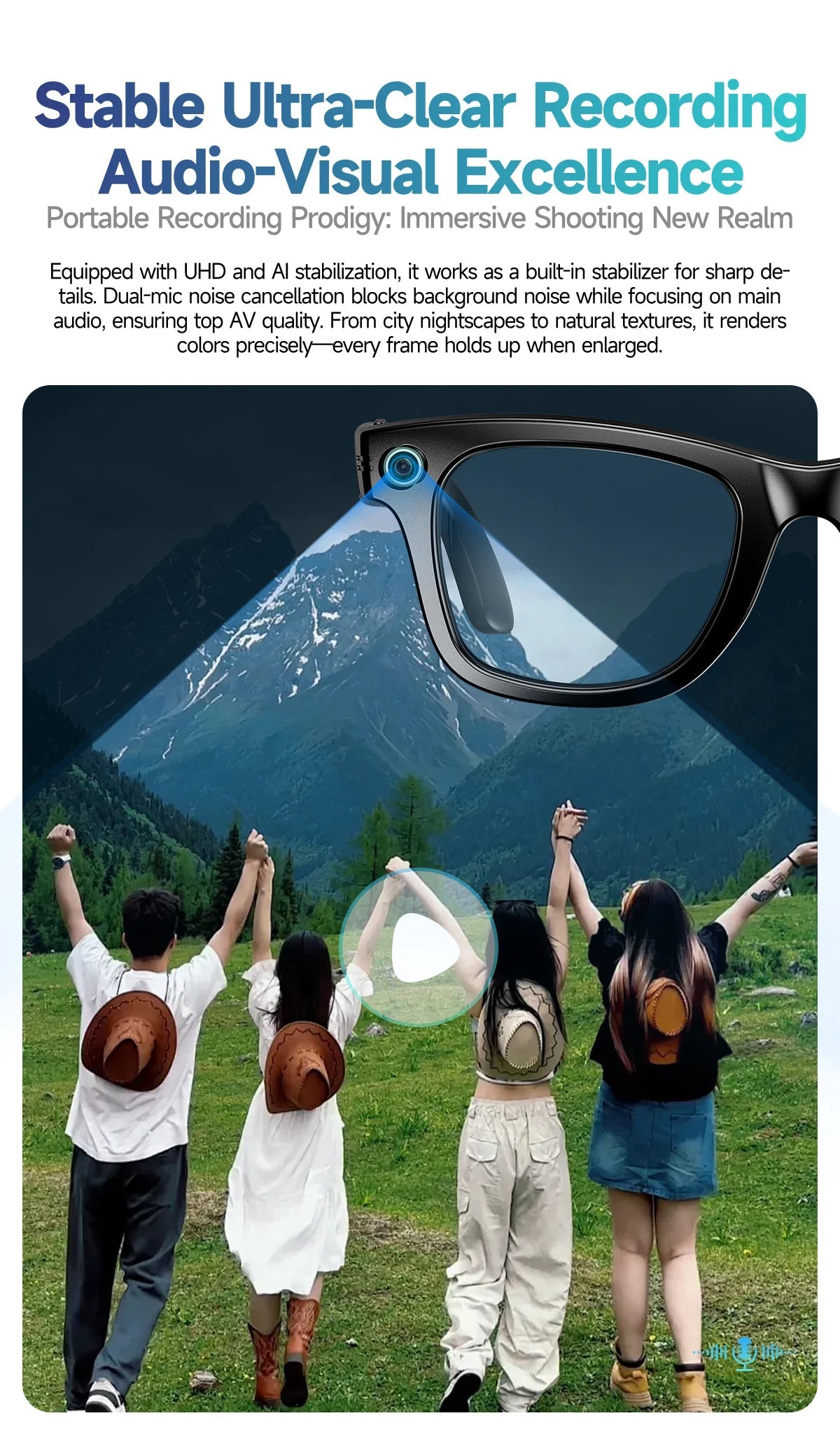 800W Camera AI Glasses Men Color-Changing Smart Translation Glasses smart Sunglasses - Maxwell shop
