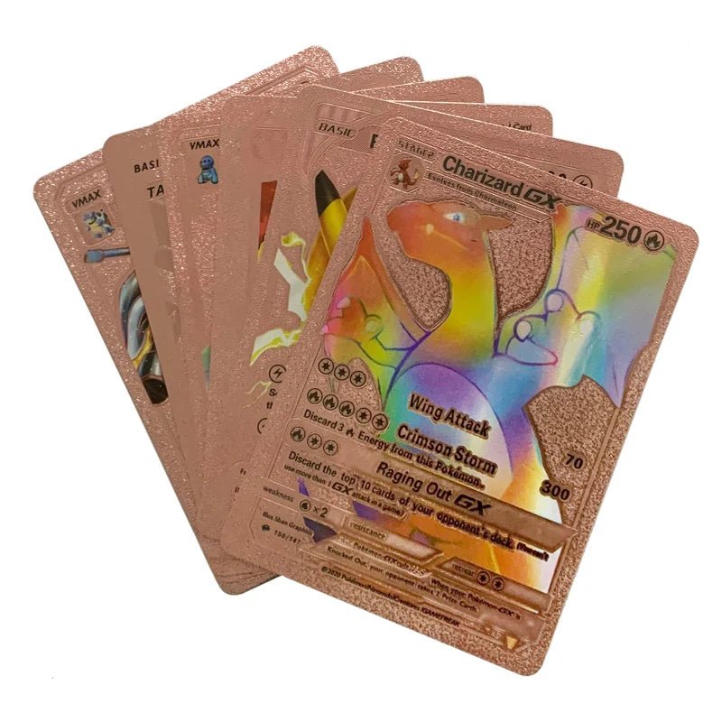 81 - 15Pcs Pokemon Cards Gold Silver Vmax GX Card Collection Battle Trainer Card - Maxwell shop