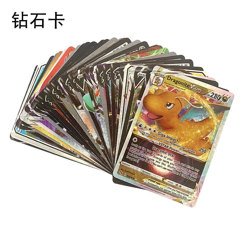 81 - 15Pcs Pokemon Cards Gold Silver Vmax GX Card Collection Battle Trainer Card - Maxwell shop