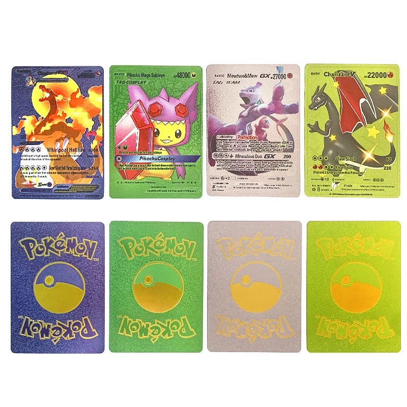 81 - 15Pcs Pokemon Cards Gold Silver Vmax GX Card Collection Battle Trainer Card - Maxwell shop