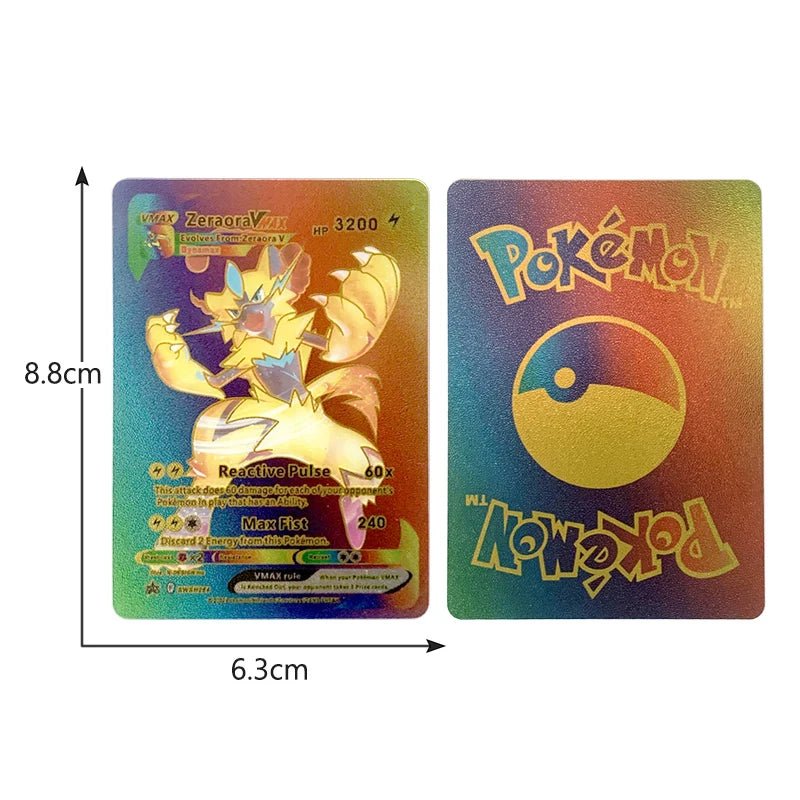 81 - 15Pcs Pokemon Cards Gold Silver Vmax GX Card Collection Battle Trainer Card - Maxwell shop