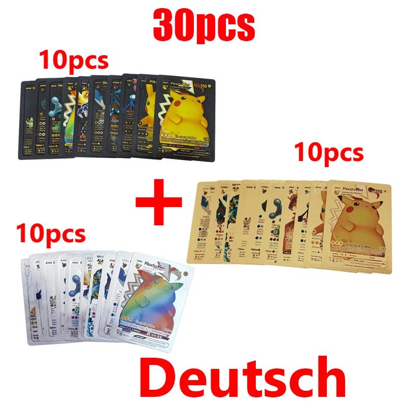 81 - 15Pcs Pokemon Cards Gold Silver Vmax GX Card Collection Battle Trainer Card - Maxwell shop