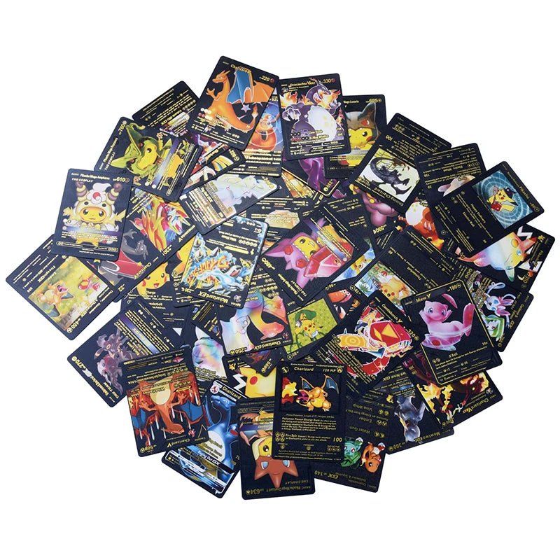 81 - 15Pcs Pokemon Cards Gold Silver Vmax GX Card Collection Battle Trainer Card - Maxwell shop