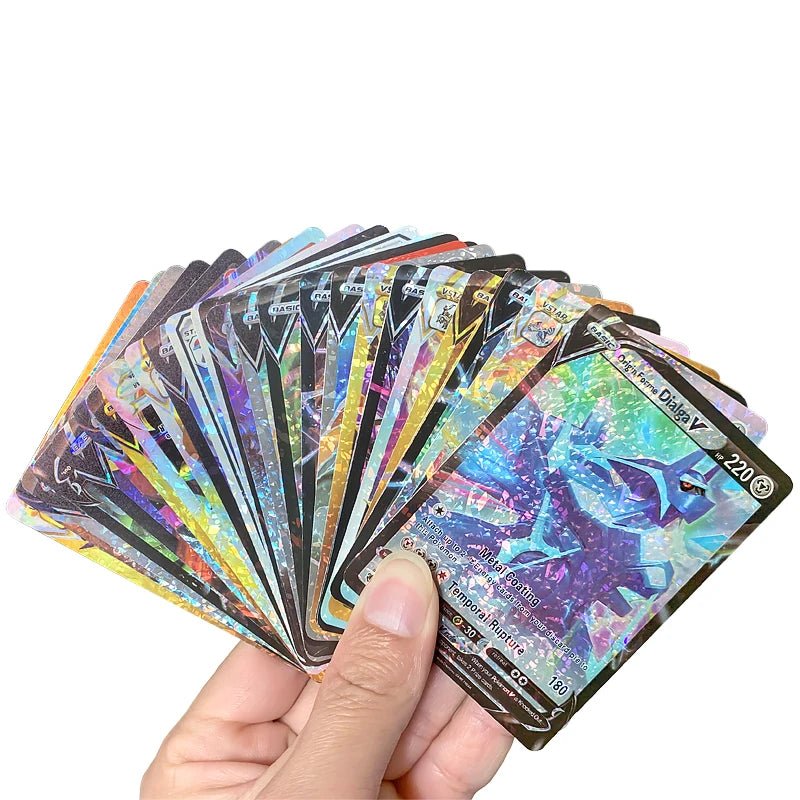 81 - 15Pcs Pokemon Cards Gold Silver Vmax GX Card Collection Battle Trainer Card - Maxwell shop