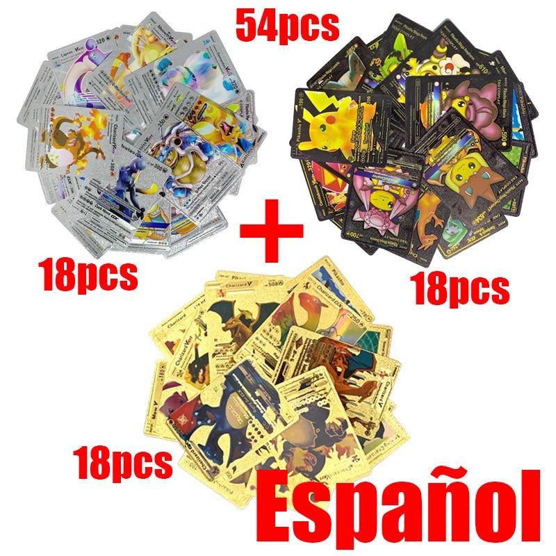 81 - 15Pcs Pokemon Cards Gold Silver Vmax GX Card Collection Battle Trainer Card - Maxwell shop