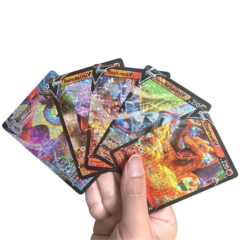 81 - 15Pcs Pokemon Cards Gold Silver Vmax GX Card Collection Battle Trainer Card - Maxwell shop