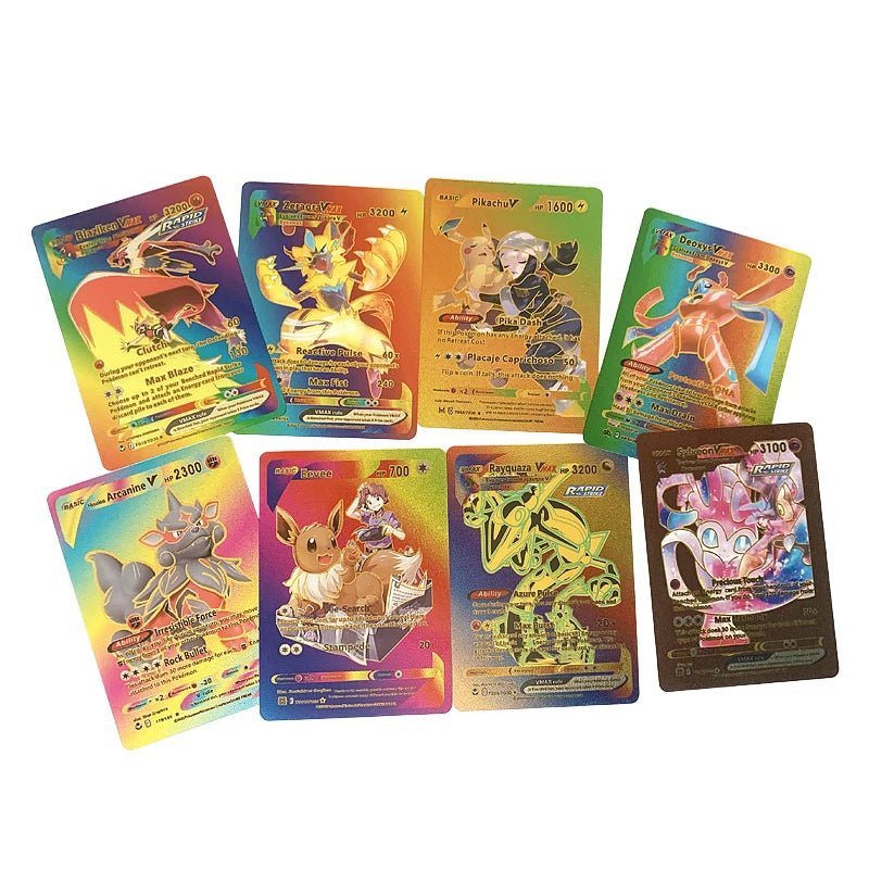 81 - 15Pcs Pokemon Cards Gold Silver Vmax GX Card Collection Battle Trainer Card - Maxwell shop