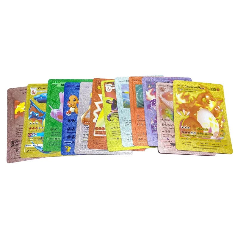81 - 15Pcs Pokemon Cards Gold Silver Vmax GX Card Collection Battle Trainer Card - Maxwell shop
