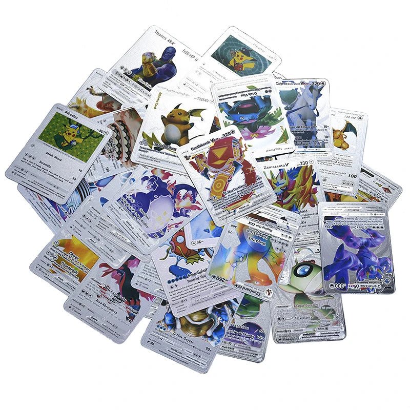 81 - 15Pcs Pokemon Cards Gold Silver Vmax GX Card Collection Battle Trainer Card - Maxwell shop
