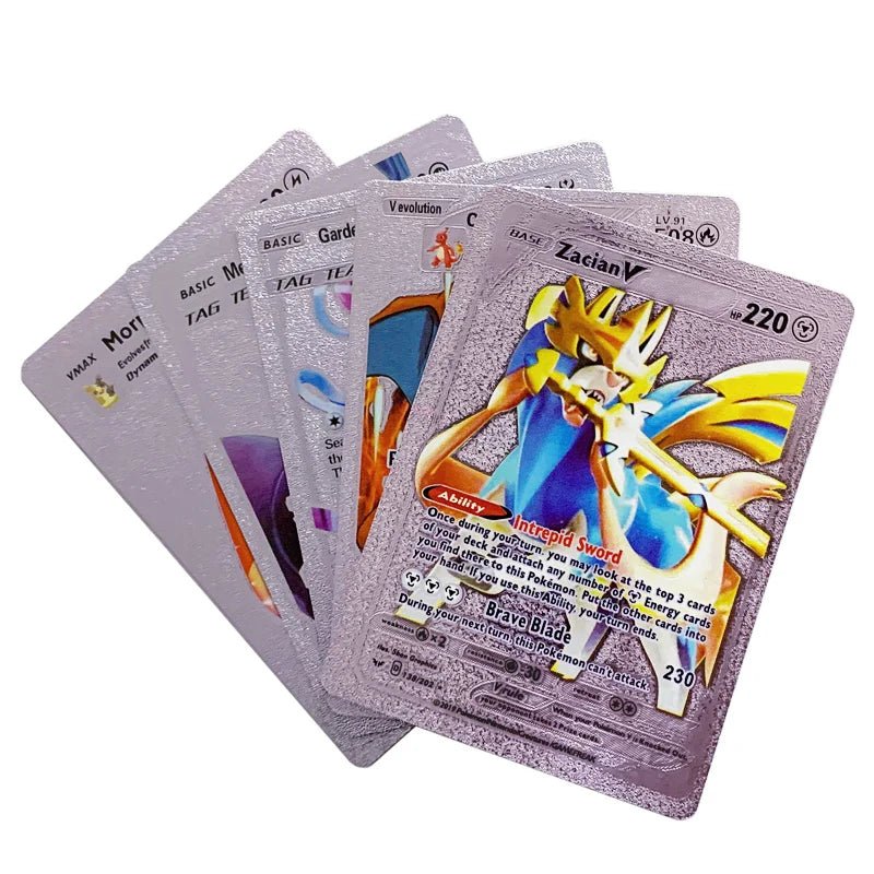 81 - 15Pcs Pokemon Cards Gold Silver Vmax GX Card Collection Battle Trainer Card - Maxwell shop