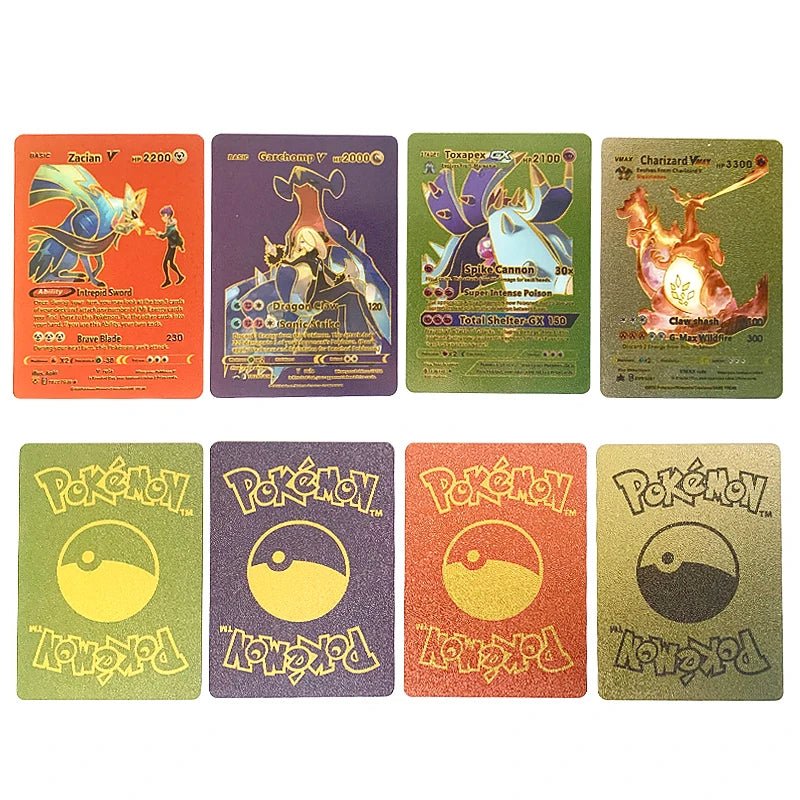 81 - 15Pcs Pokemon Cards Gold Silver Vmax GX Card Collection Battle Trainer Card - Maxwell shop