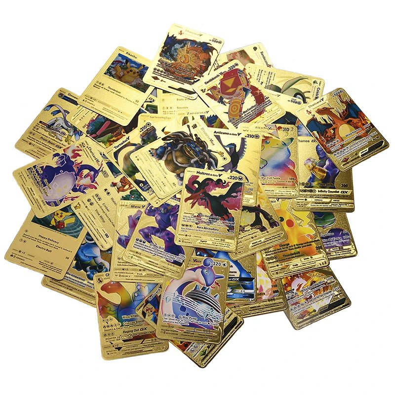81 - 15Pcs Pokemon Cards Gold Silver Vmax GX Card Collection Battle Trainer Card - Maxwell shop