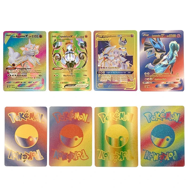 81 - 15Pcs Pokemon Cards Gold Silver Vmax GX Card Collection Battle Trainer Card - Maxwell shop