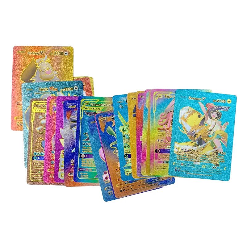 81 - 15Pcs Pokemon Cards Gold Silver Vmax GX Card Collection Battle Trainer Card - Maxwell shop