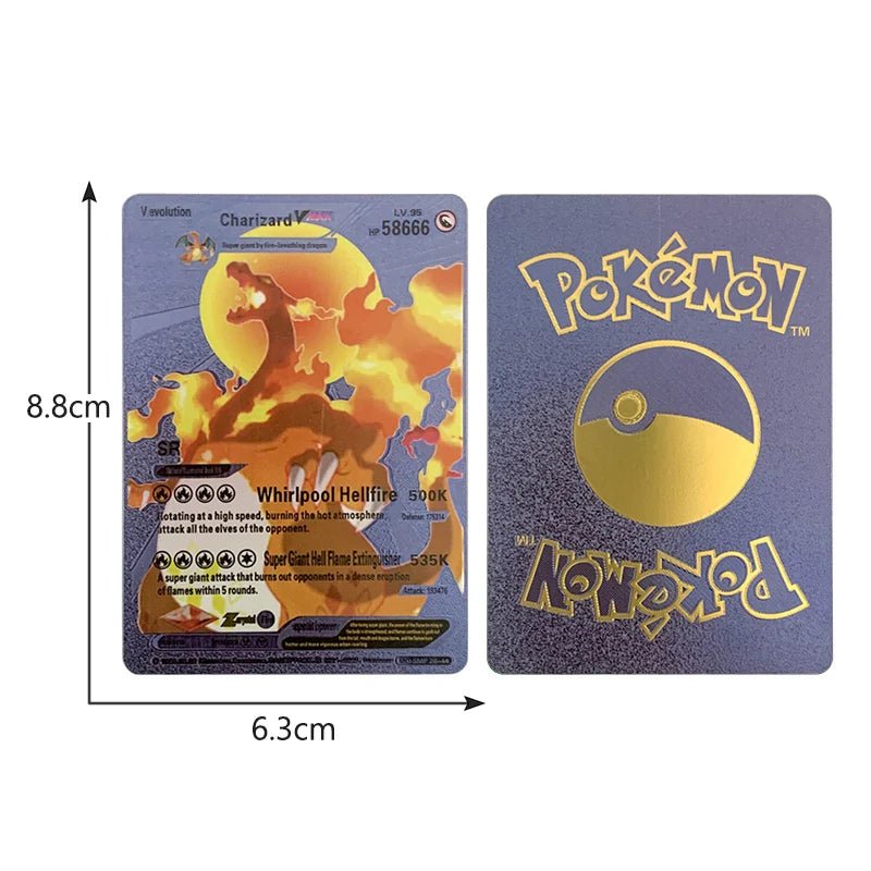 81 - 15Pcs Pokemon Cards Gold Silver Vmax GX Card Collection Battle Trainer Card - Maxwell shop