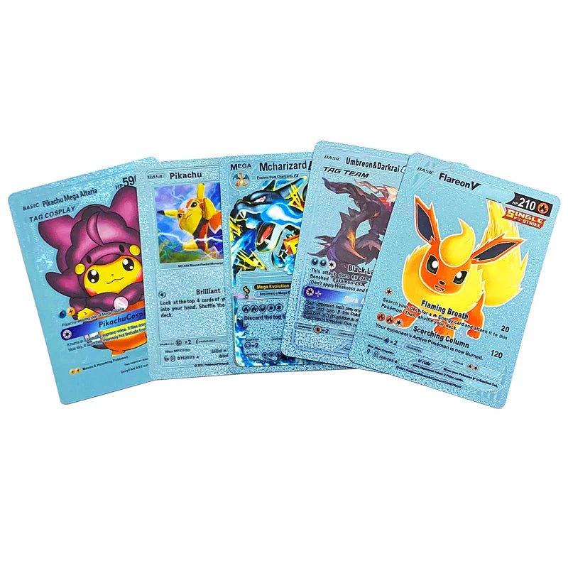 81 - 15Pcs Pokemon Cards Gold Silver Vmax GX Card Collection Battle Trainer Card - Maxwell shop