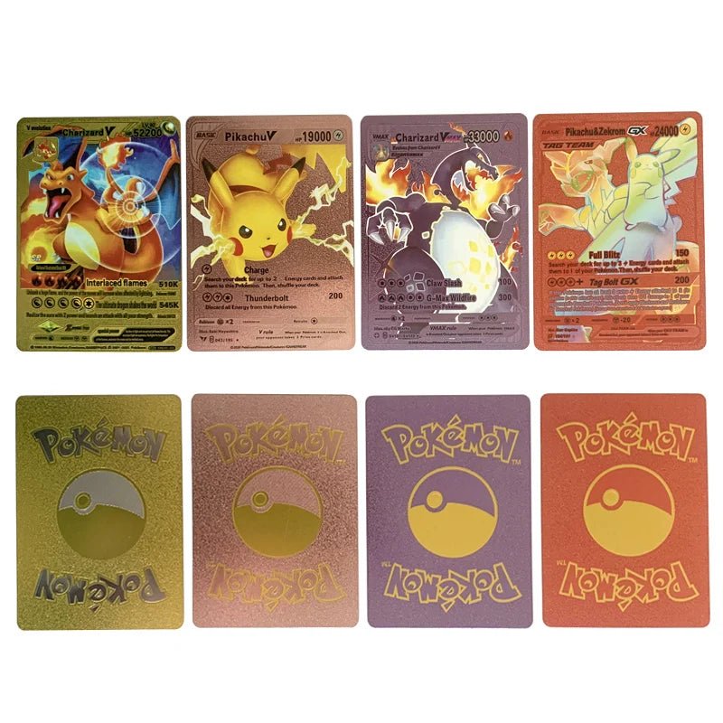 81 - 15Pcs Pokemon Cards Gold Silver Vmax GX Card Collection Battle Trainer Card - Maxwell shop