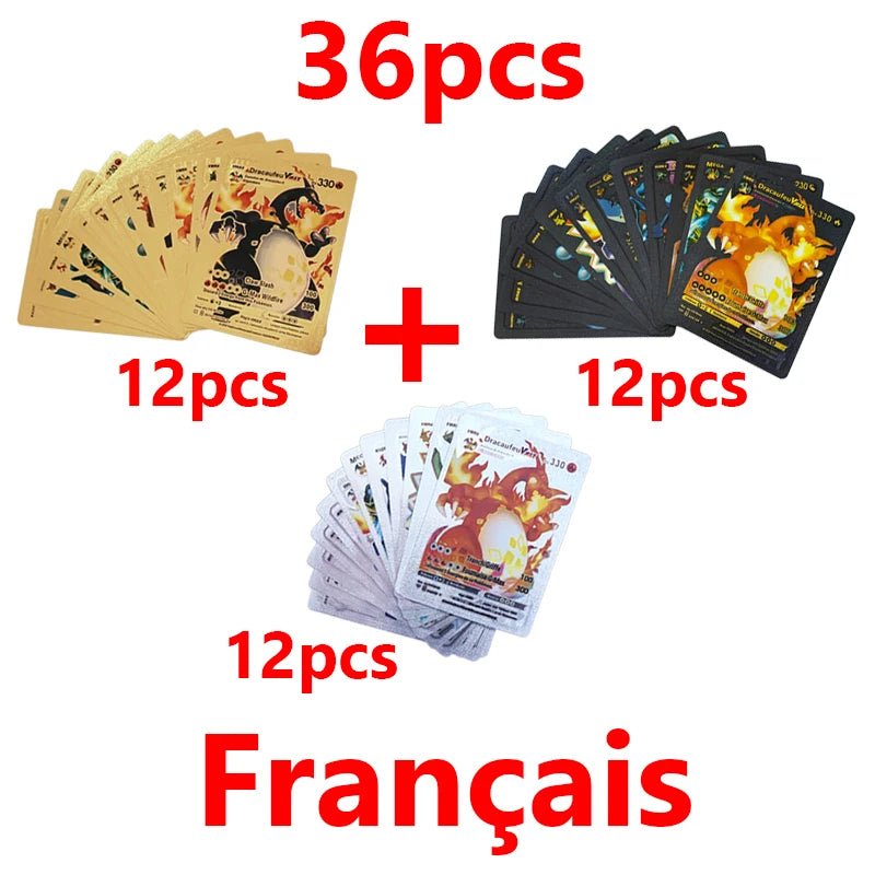 81 - 15Pcs Pokemon Cards Gold Silver Vmax GX Card Collection Battle Trainer Card - Maxwell shop