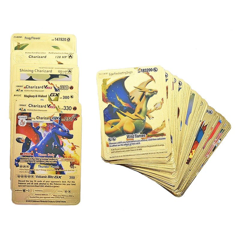 81 - 15Pcs Pokemon Cards Gold Silver Vmax GX Card Collection Battle Trainer Card - Maxwell shop