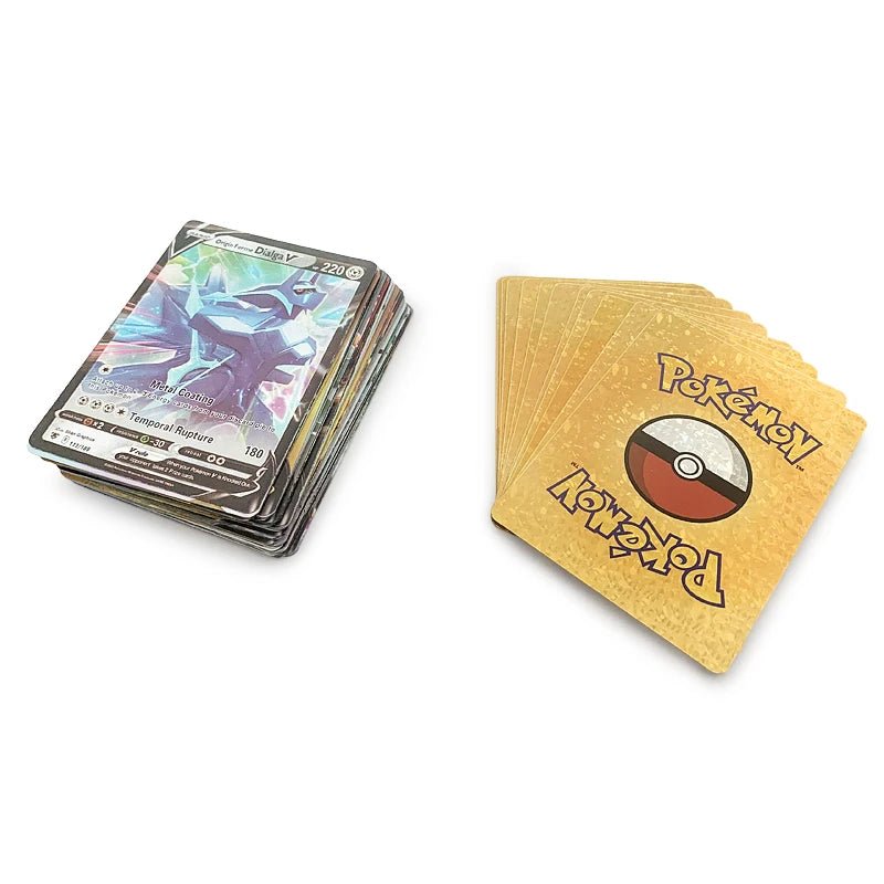 81 - 15Pcs Pokemon Cards Gold Silver Vmax GX Card Collection Battle Trainer Card - Maxwell shop