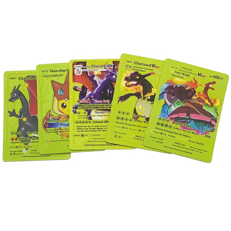 81 - 15Pcs Pokemon Cards Gold Silver Vmax GX Card Collection Battle Trainer Card - Maxwell shop