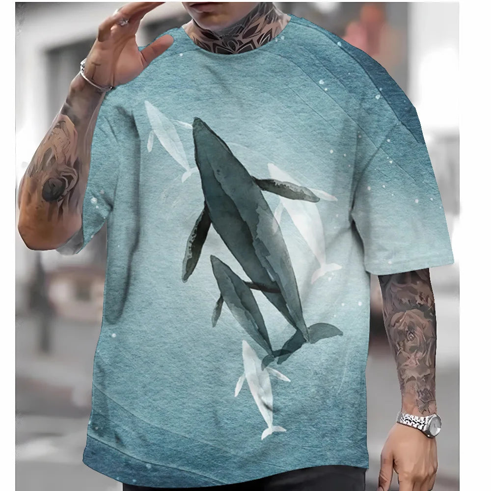 T Shirts For Mens Short Sleeve Tops Japanese Style Ukiyoe Graphic Clothing - Maxwell shop