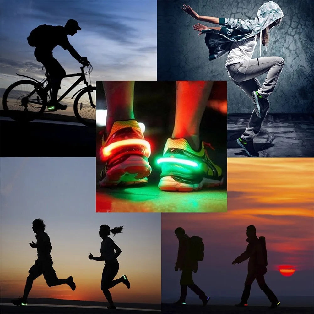 LED Luminous Shoe Clip Light Outdoor Running Cycling Lighting Safety Night light - Maxwell shop