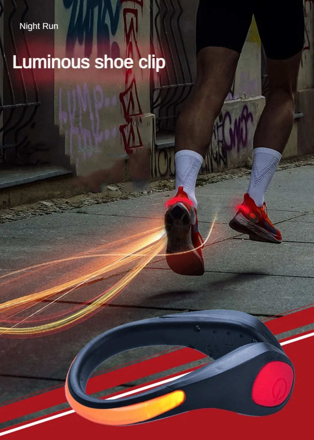 LED Luminous Shoe Clip Light Outdoor Running Cycling Lighting Safety Night light - Maxwell shop