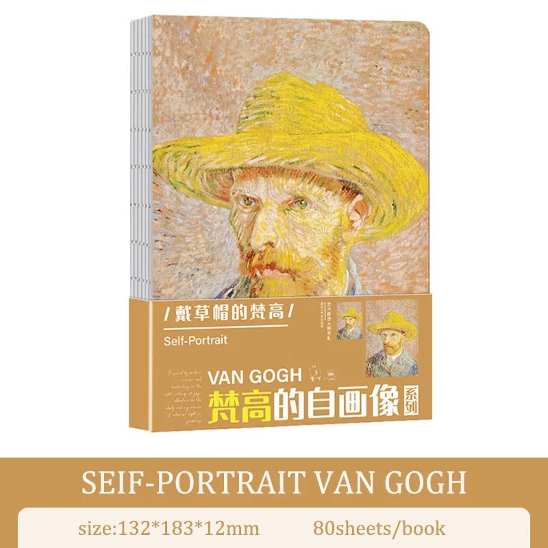 A5 Notebook Ukiyoe & Famous Painting Series Cover,80sheets/Book Writing Diary - Maxwell shop