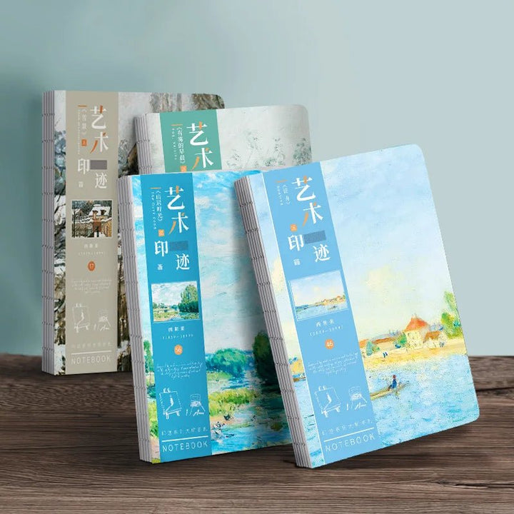 A5 Notebook Ukiyoe & Famous Painting Series Cover,80sheets/Book Writing Diary - Maxwell shop