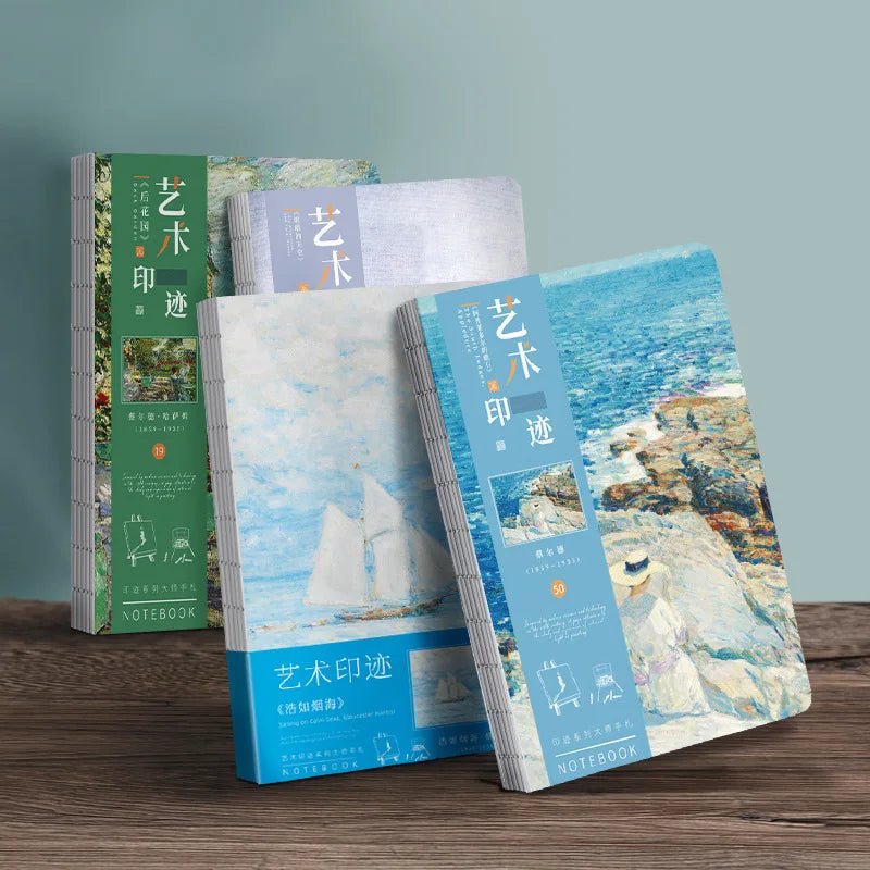 A5 Notebook Ukiyoe & Famous Painting Series Cover,80sheets/Book Writing Diary - Maxwell shop